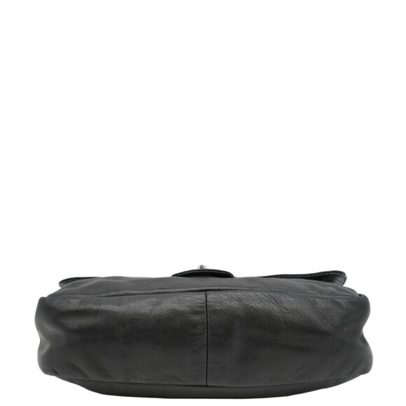 CHANEL  Soft and Chain Flap Leather Shoulder Bag Black - Picture 9 of 14